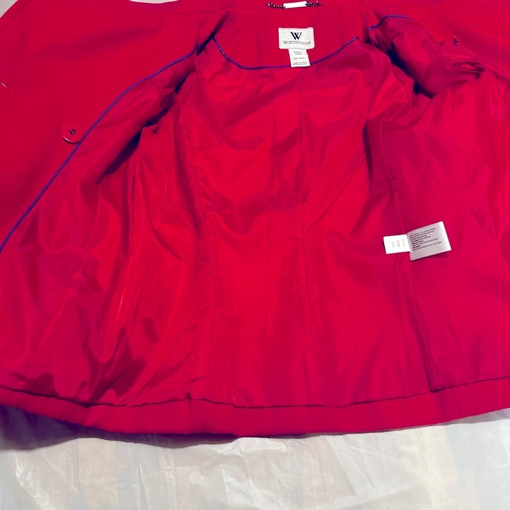 Women’s coat small pink excellent condition, pink, Worthington, perfect for fall - Picture 10 of 15